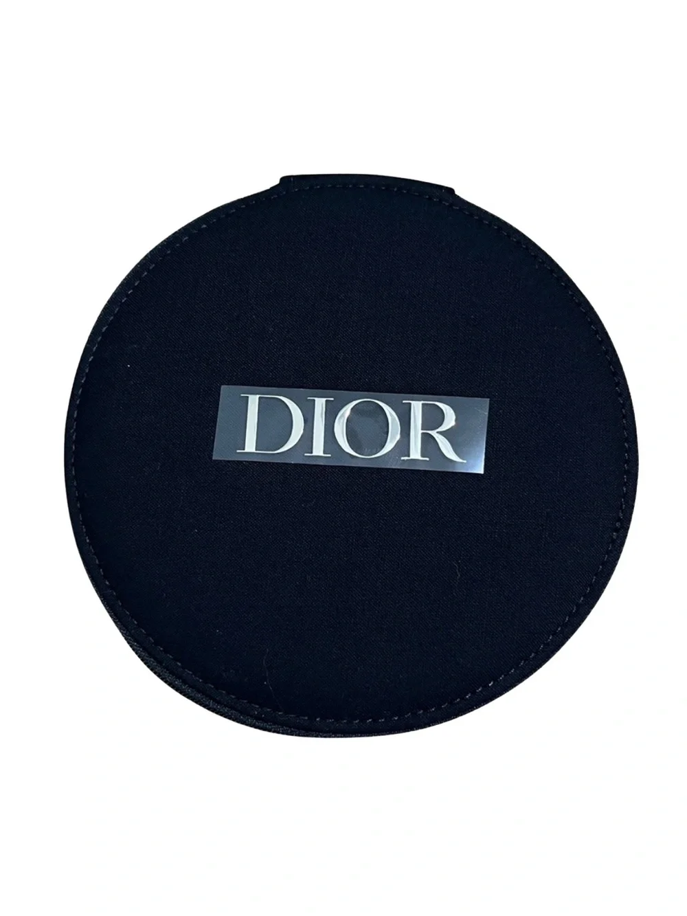 Dior Black Round Vanity Case w/ Mirror Brand New in Dior Box